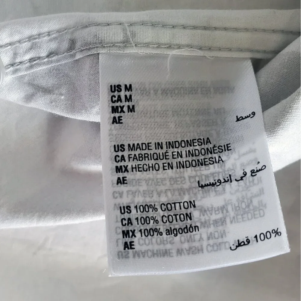 ALFANI All Cotton Painted Blocks Regular-Fit Stretch Printed Button-Down Shirt M - Picture 8 of 13